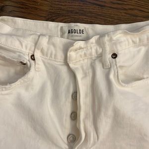 Agoldie jeans button fly